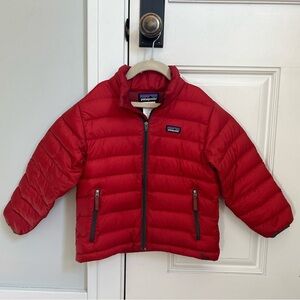 Patagonia boys XS (5-6) red down sweater